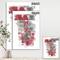 Designart - Moving In and Out of Traffic I Red Grey - Geometric Canvas Art